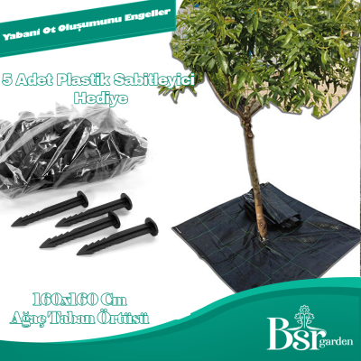 Ağaç Taban / Mulch Örtüsü 160x160 100 Adet Bsr Garden