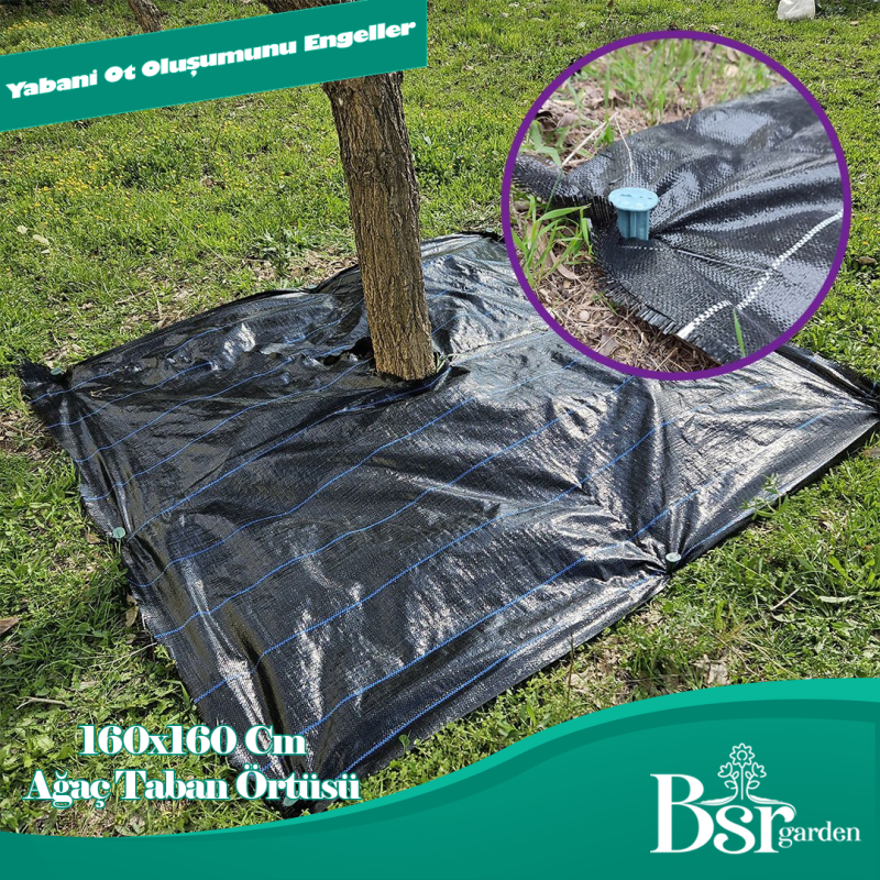 Ağaç Taban / Mulch Örtüsü 160x160 10 Adet Bsr Garden