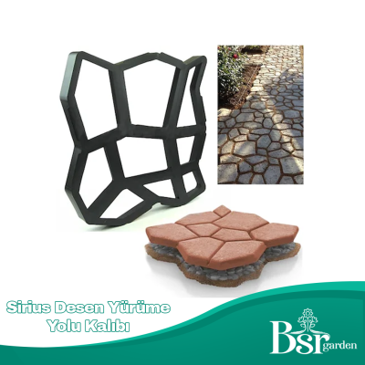 Bahçe Taş Kalıp Beton Kalıbı Zemin Kaplama Kalıbı Sirius Desen 42x40 Cm 2 Adet Bsr Garden