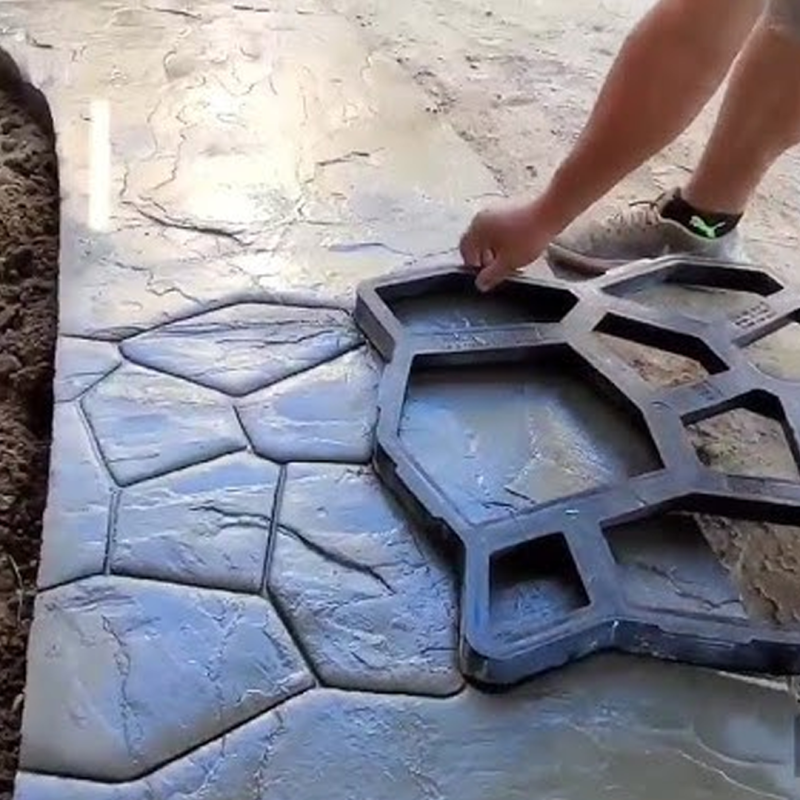 Bahçe Taş Kalıp Beton Kalıbı Zemin Kaplama Kalıbı Sirius Desen 42x40 Cm 2 Adet Bsr Garden