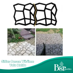 Bahçe Taş Kalıp Beton Kalıbı Zemin Kaplama Kalıbı Sirius Desen 42x40 Cm 2 Adet Bsr Garden