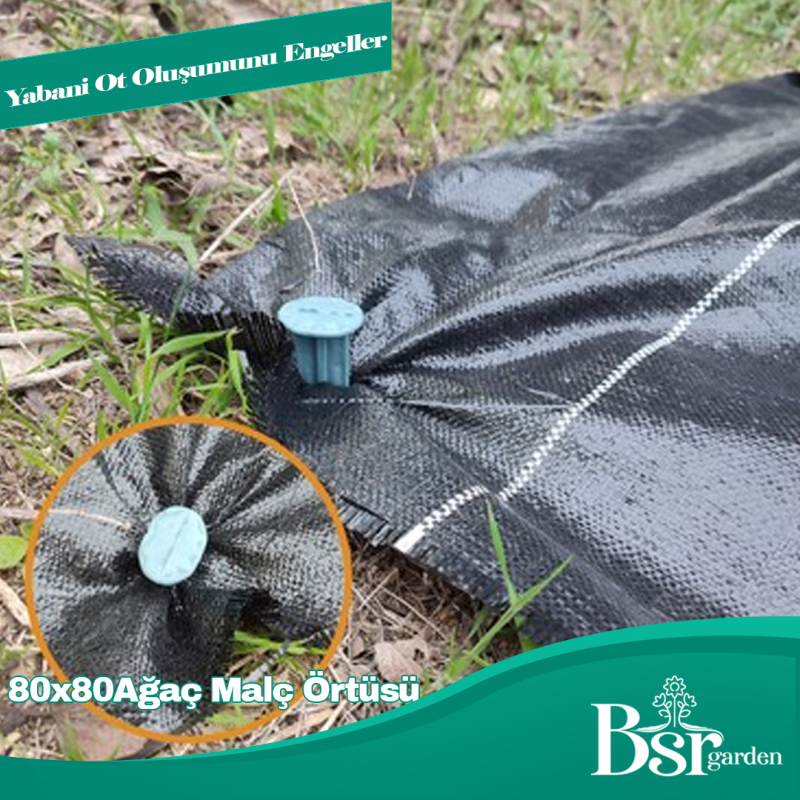 Ağaç Taban / Mulch Örtüsü 80x80 100 Adet Bsr Garden