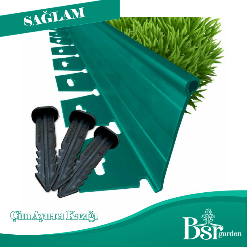 Çim Ayırıcı Kazığı 15 Cm 50 Adet Bsr Garden