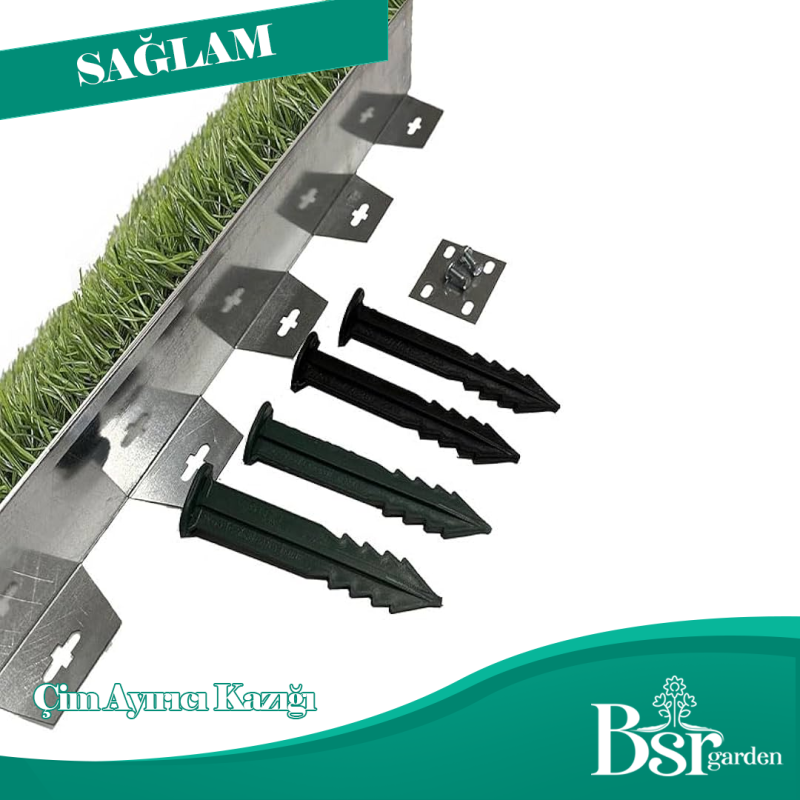 Çim Ayırıcı Kazığı 15 Cm 50 Adet Bsr Garden