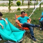 Ergonomik Pembe Renkli Sahil Teras Tv Bahçe İçin Paşa Koltuğu