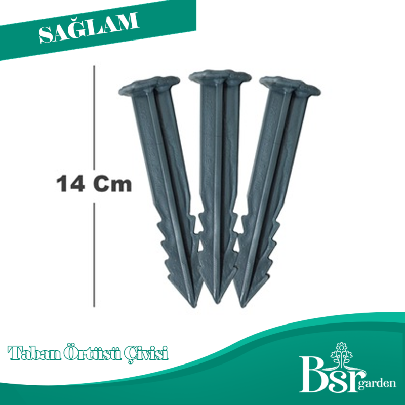 Plastik Taban Örtüsü Çivisi 500 Adet Bsr Garden