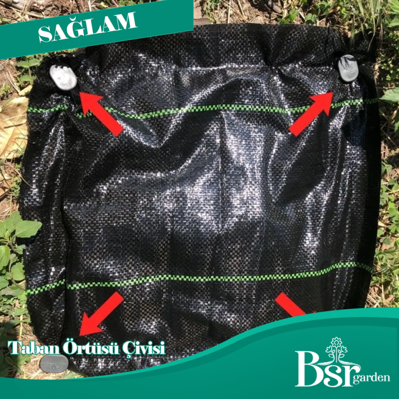 Plastik Taban Örtüsü Çivisi 500 Adet Bsr Garden